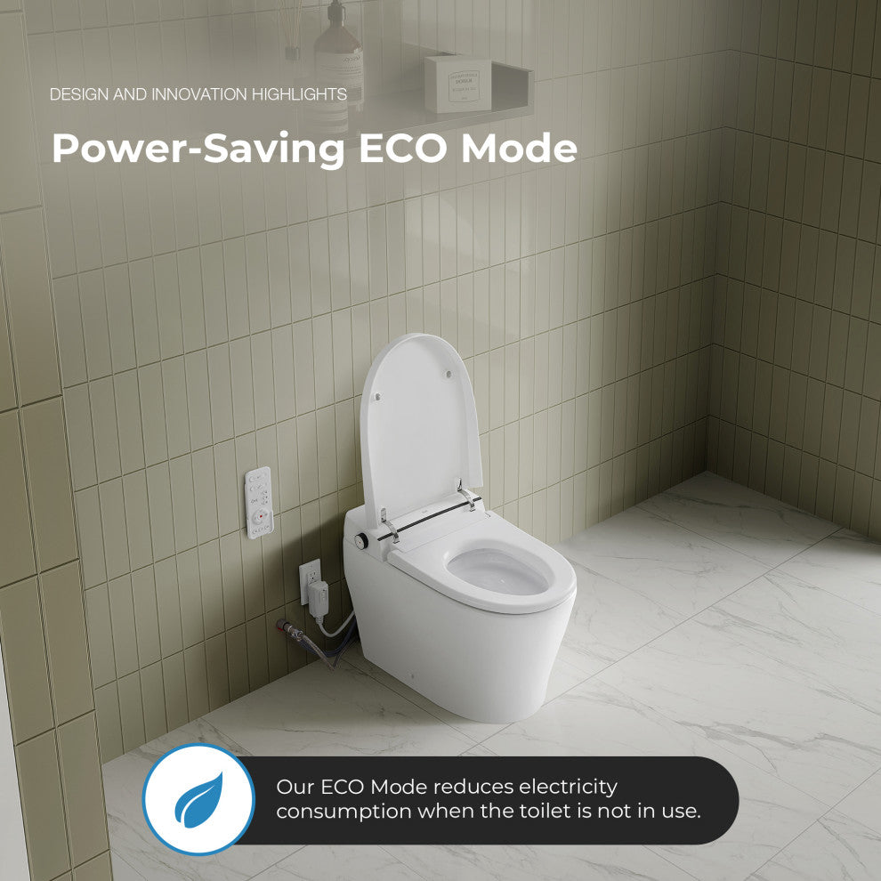 Ove Ella Dual-Flush Smart Bidet Toilet With Built-in Tank