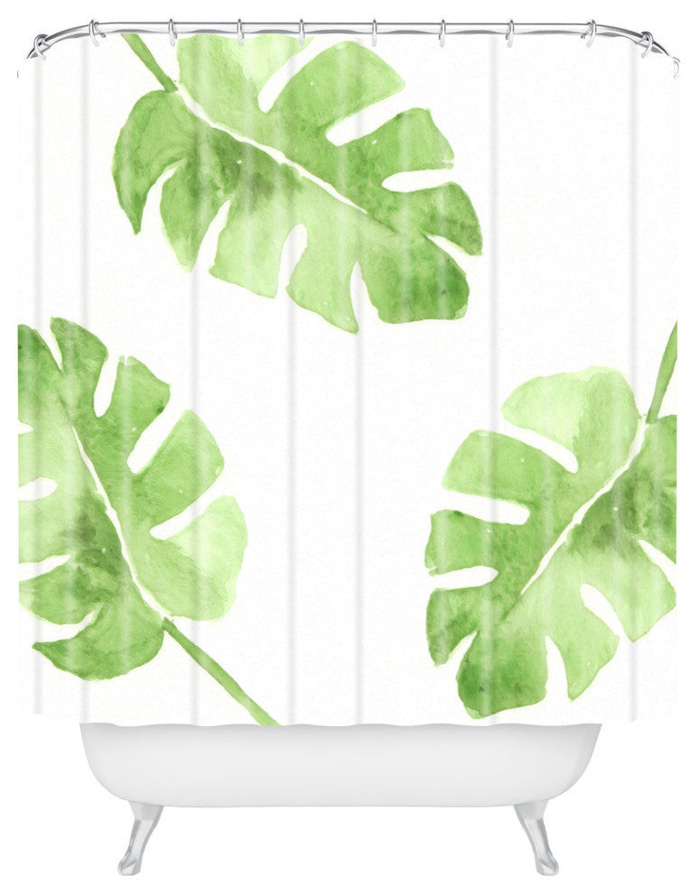 Wonder Forest Split Leaf Shower Curtain, Standard