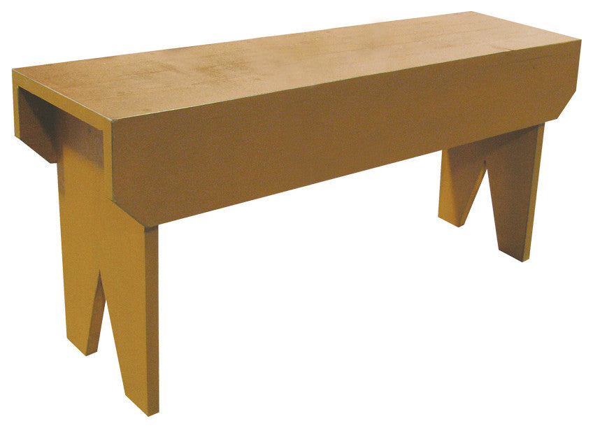 Simple Wood Bench, Gold