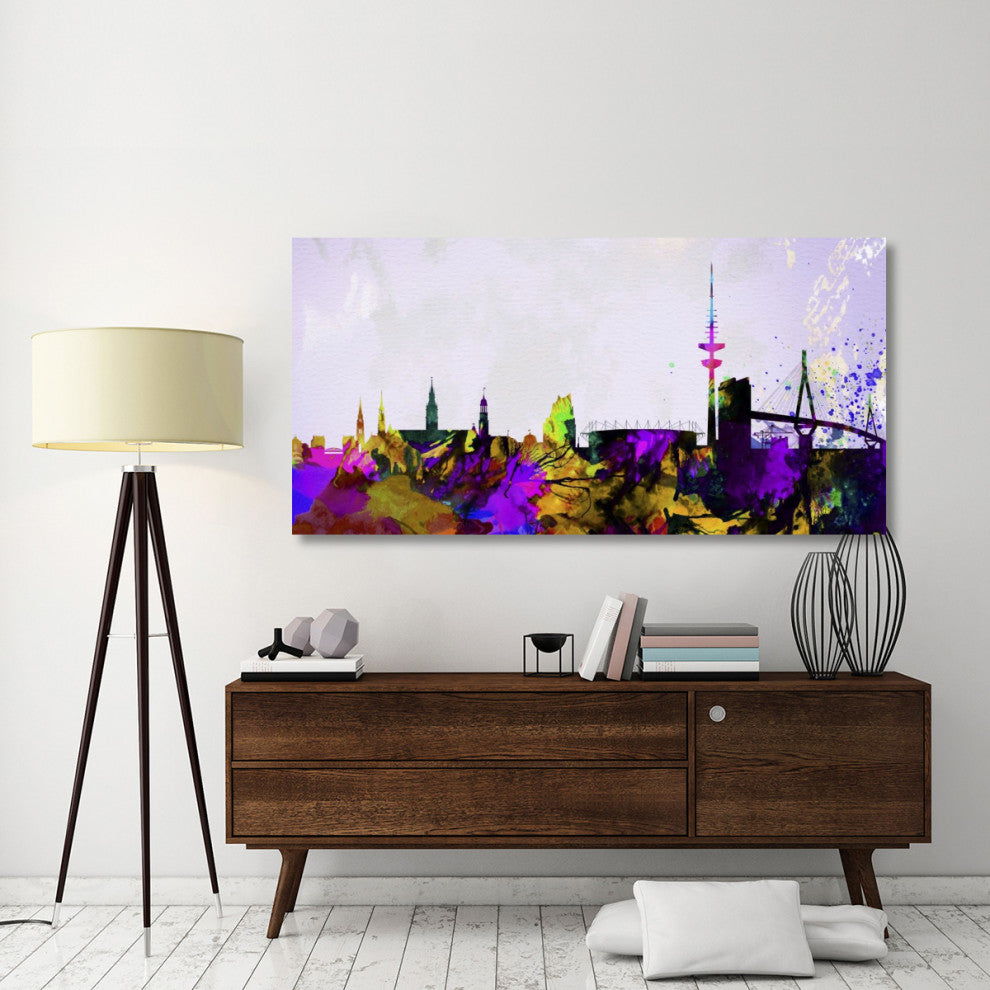 "Hamburg City Skyline" Fine Art Print