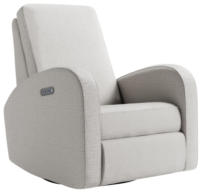 Storkcraft Santa Monica Power Recliner Swivel Glider, Steel Basketweave