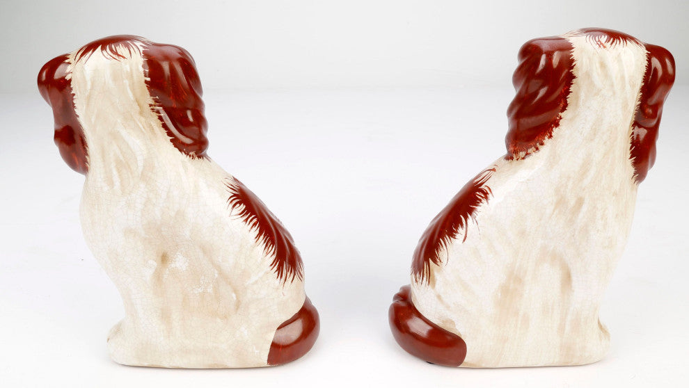 Saucedo Ceramic 8" Staffordshire Dog Pair