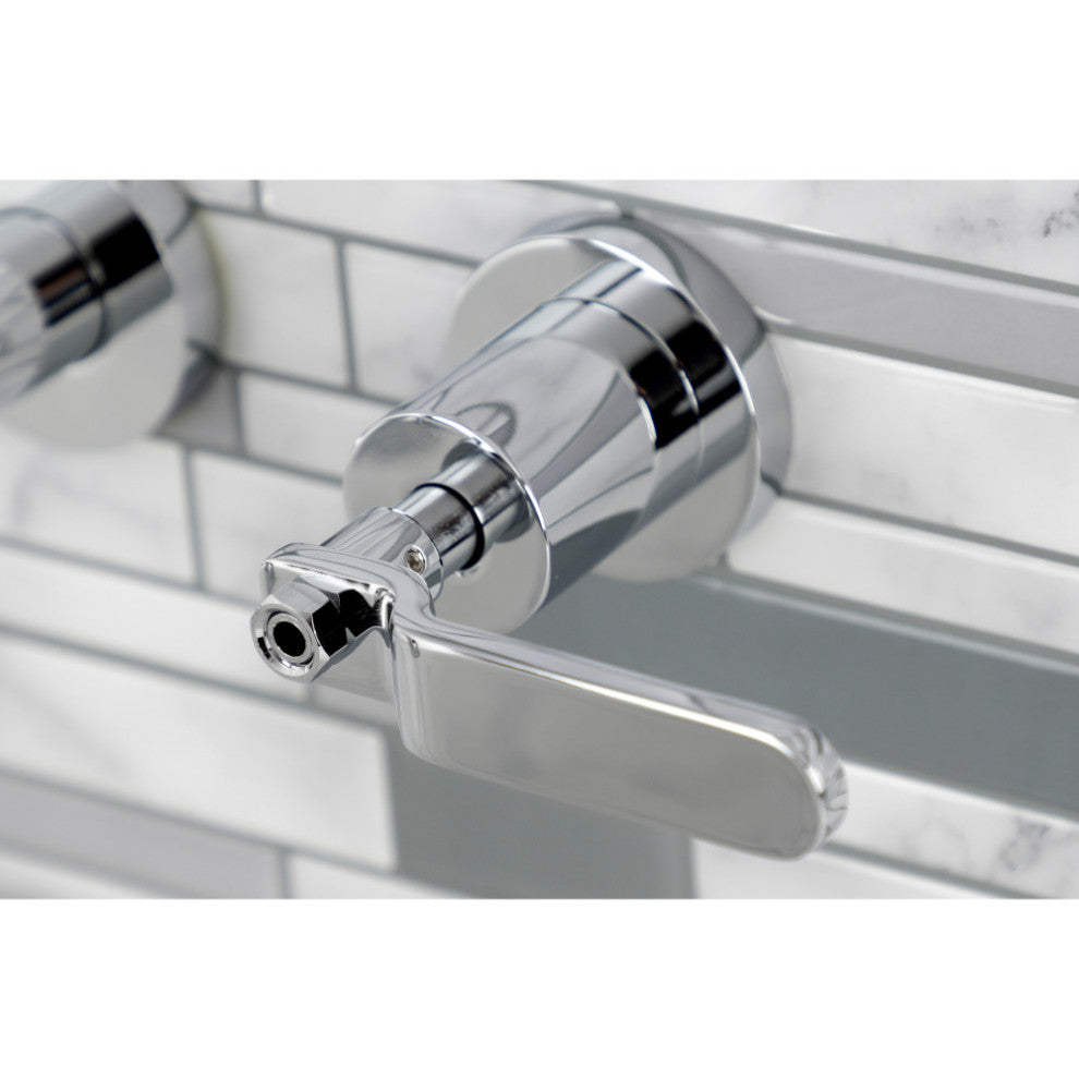 KS8021KL Two-Handle Wall Mount Tub Faucet, Polished Chrome