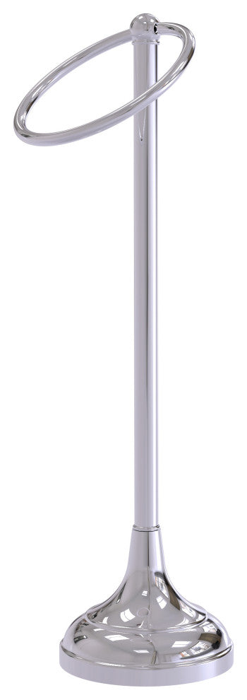 Vanity Top 1 Ring Guest Towel Holder, Polished Chrome