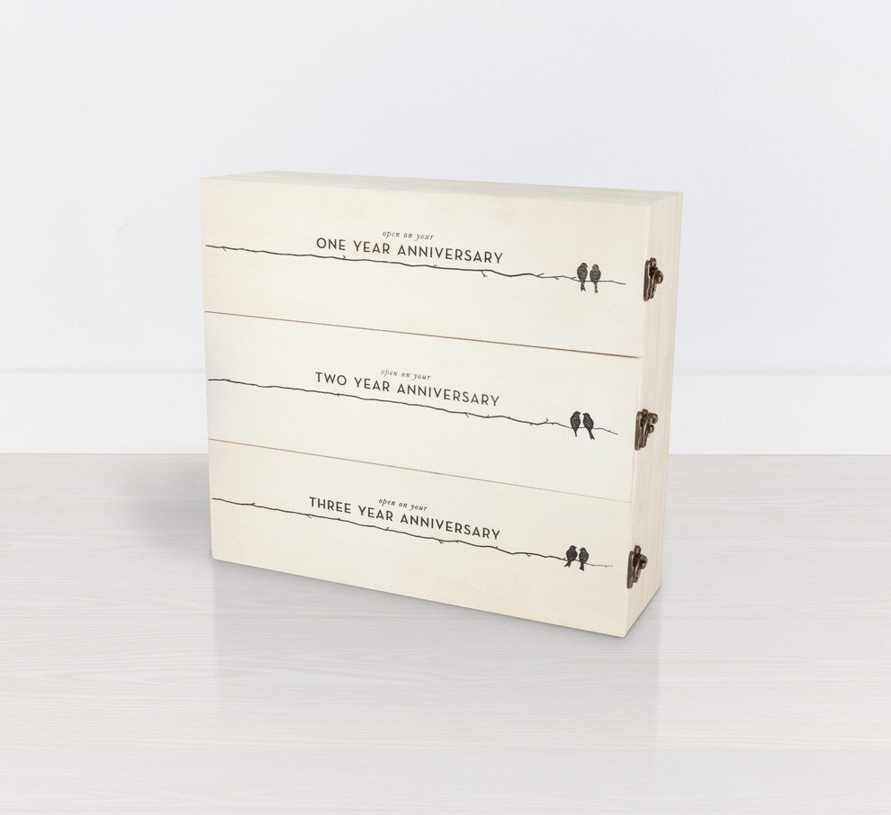Newlyweds Anniversary Wine Box