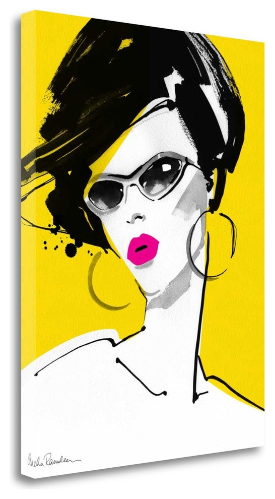 "Sunglasses" By Aasha Ramdeen,Ready to Hang Giclee Print on Gallery Wrap Canvas