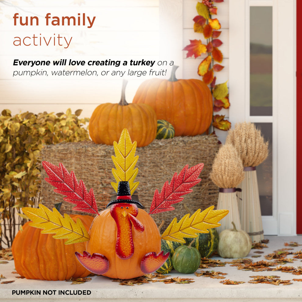 Thanksgiving Create-Your-Own Pumpkin Turkey Festive Decorating Activity Kit