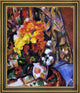 Paul Cezanne Chrysanthemums Framed Premium Canvas Print, 16"x20"