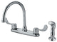 Kingston Brass KB782SP 8" Centerset Kitchen Faucet, Polished Chrome