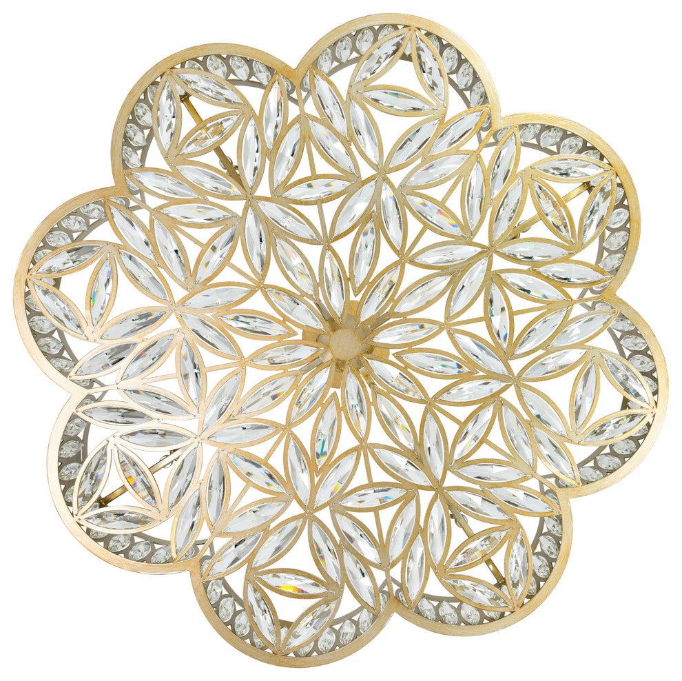 Nova 8 Light Chandelier With Champagne Finish
