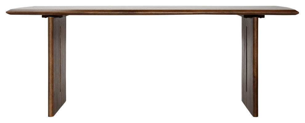 Raven 83" Wide Mango Dining Table, Brown