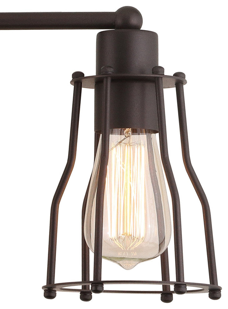 Evelyn Metal Vanity Light, Oil Rubbed Bronze, 3-Light