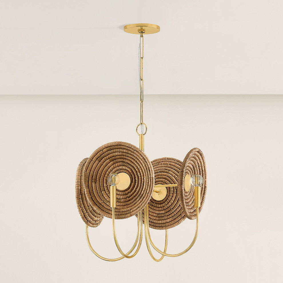 Mitzi Ashby Chandelier Aged Brass