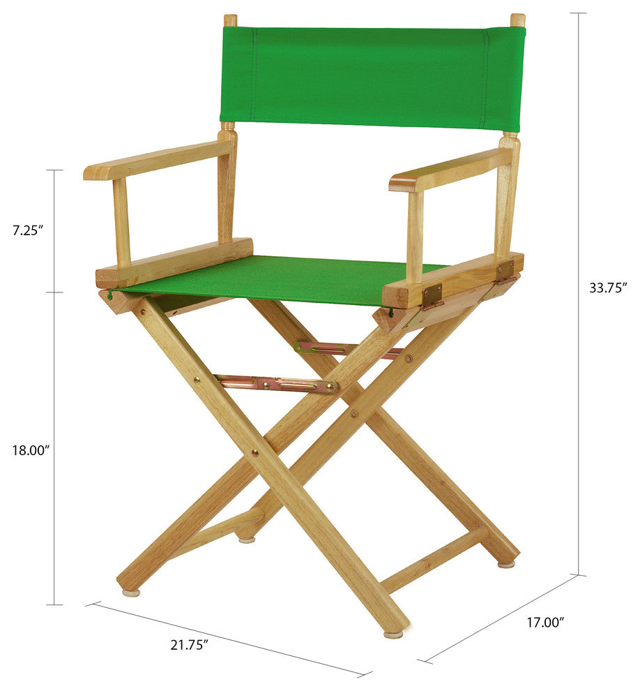 018" Director's Chair Natural Frame-Green Canvas