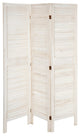 5 1/2' Tall Modern Venetian Room Divider, 3 Panels, White