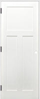 Interior Prime Pine 3-Panel Shaker Reversible Handing Pre-hung Door Kit, 18x80