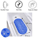Bubbles Non-Slip Oval Bathtub Mat 28 L x 15 W, Navy Blue