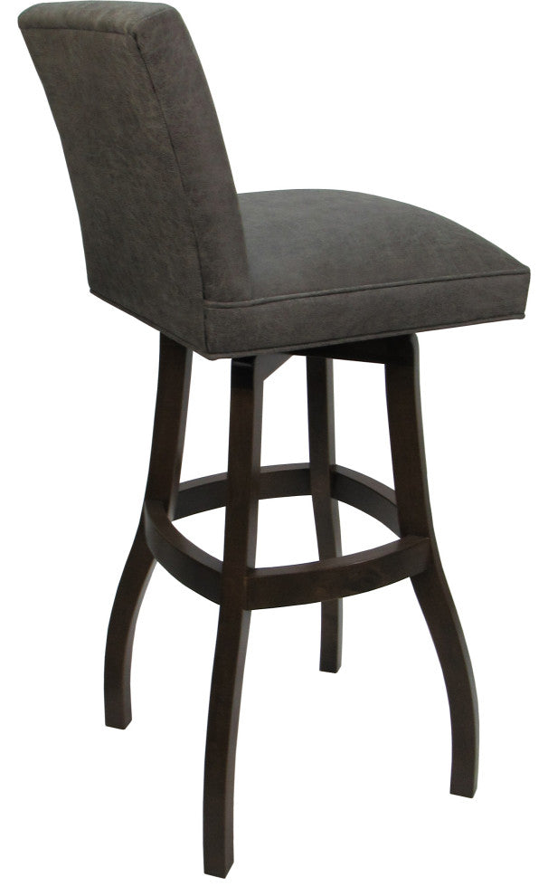 Swivel Wood Counter, Bar or Extra Tall Stool - Sommerville on S-Base, Northwest Elk - Dark Walnut, 34"