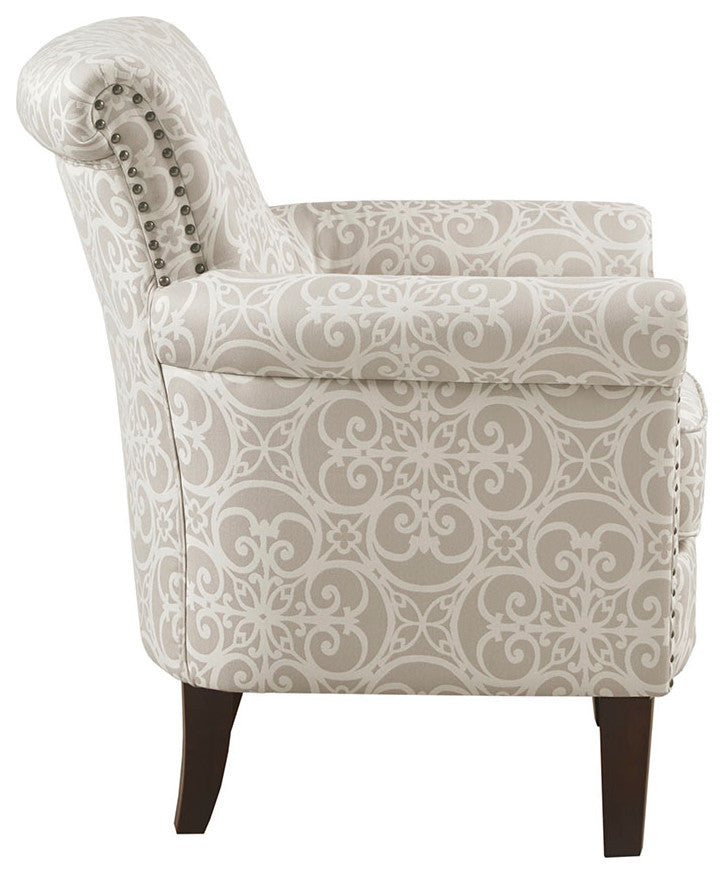 Madison Park Brooke Accent Chair, Natural, Accent Chair