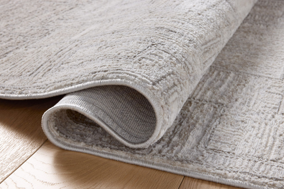 Loloi Hollis Grey / Ivory 6'-7" x 9'-3" Area Rug