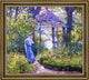 Guy Orlando Rose a Girl in a Wickford Garden, New EnglandCanvas Print, 20"x25"