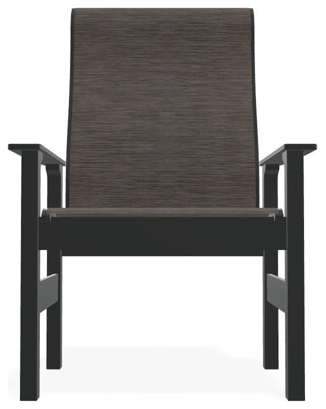 Leeward Sling Outdoor Armchair, James/Graphite