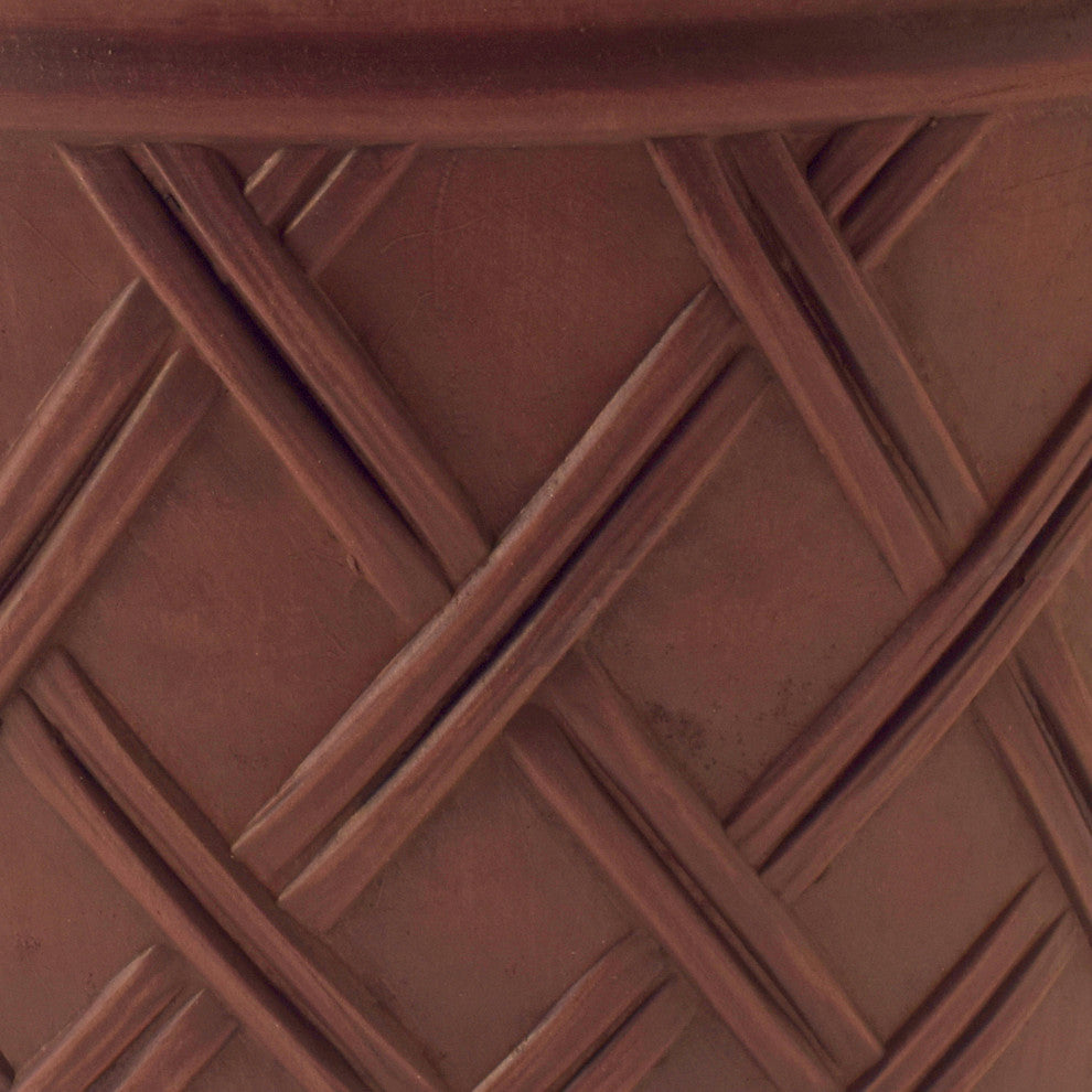 Basket-Weave Pot, Terra-Cotta