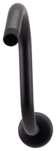 8" S-Shaped Shower Arm And Flange, Powder Coated Flat Black