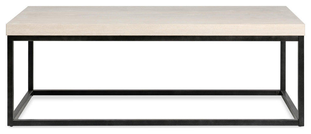 Catta 52" Rectangular Wood Coffee Table White Wash
