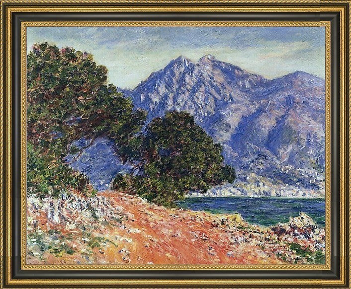 Claude Oscar Monet Cap MartinFramed Premium Canvas Print, 16"x20"