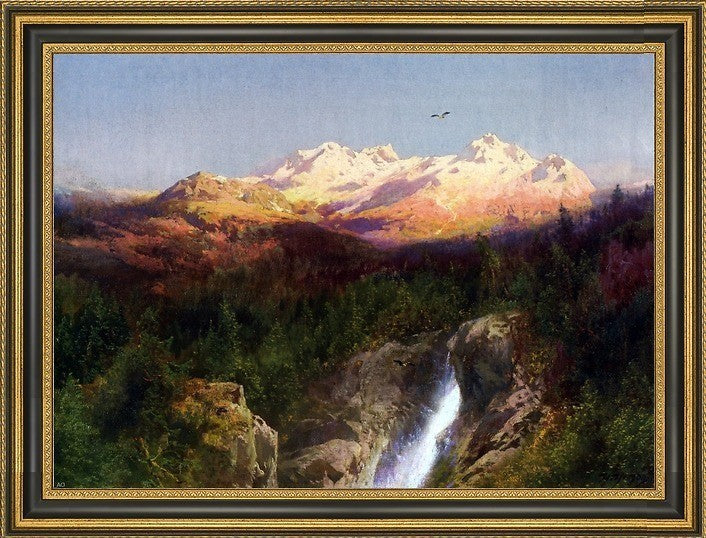Herman Herzog Western Landscape Framed Premium Canvas Print, 16"x24"