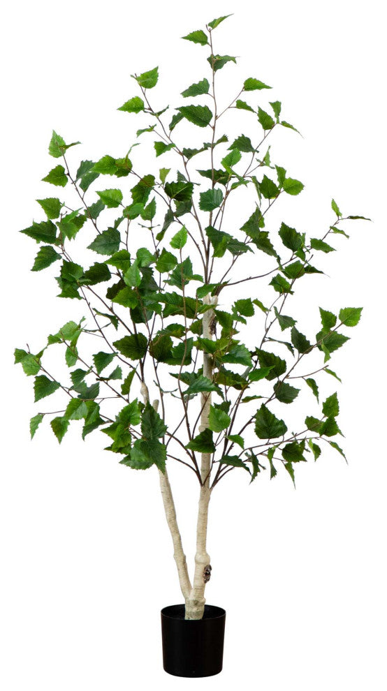 4ft. Artificial Birch Tree With Real Touch Leaves