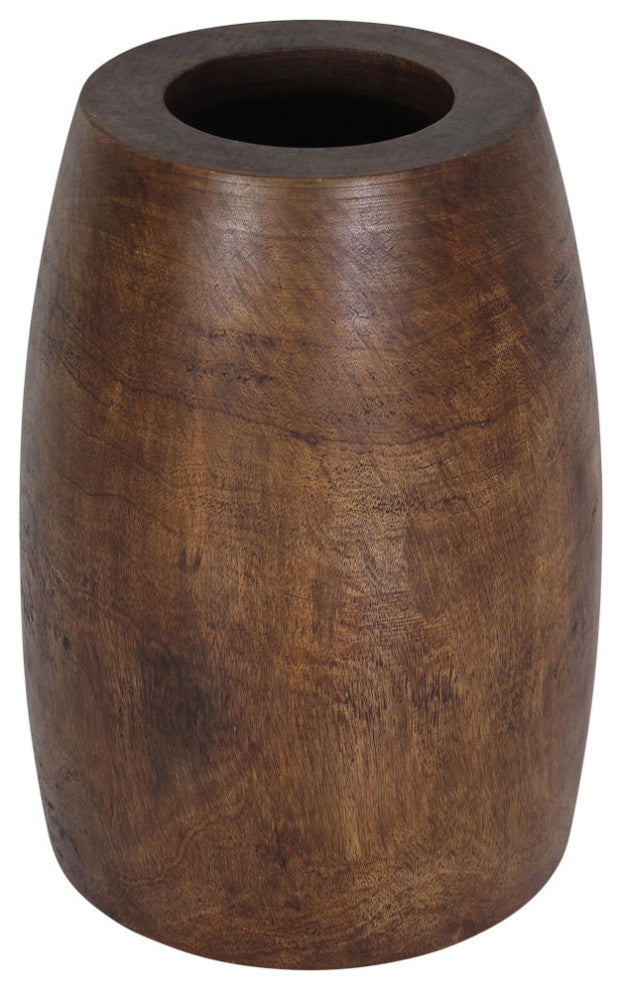 Haussmann Mango Wood Merlot End table 15 in D x 20 in High Mocha Oil