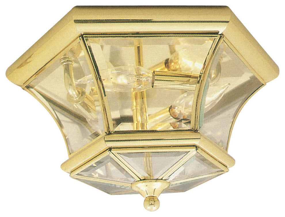 Monterey and Georgetown Ceiling Mount, Polished Brass