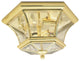 Monterey and Georgetown Ceiling Mount, Polished Brass