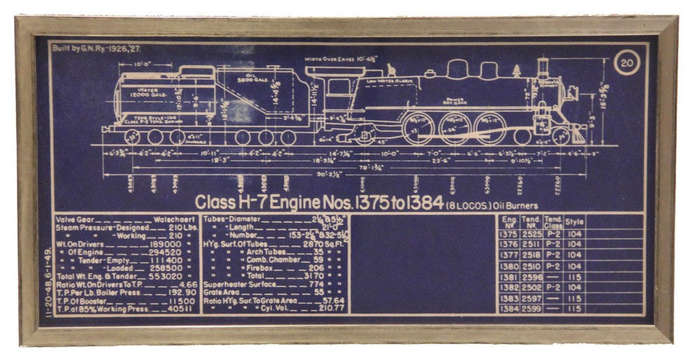 Navy Blue Train Blueprint #20