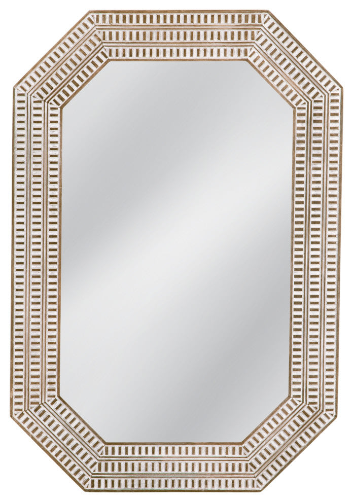 Michael Wall Mirror White Wash