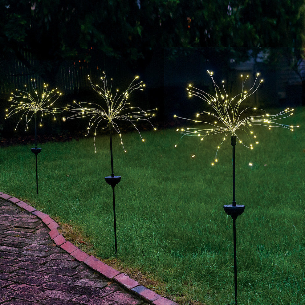 Solar LED Firework Garden Stake Light