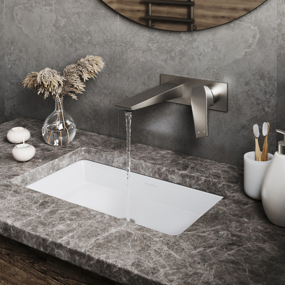 Voltaire Single-Handle, Wall-Mount, Bathroom Faucet, Brushed Nickel