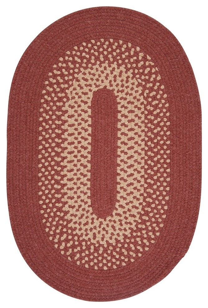 Colonial Mills Jackson JK70 Rosewood Traditional Area Rug, Oval 2'x3'