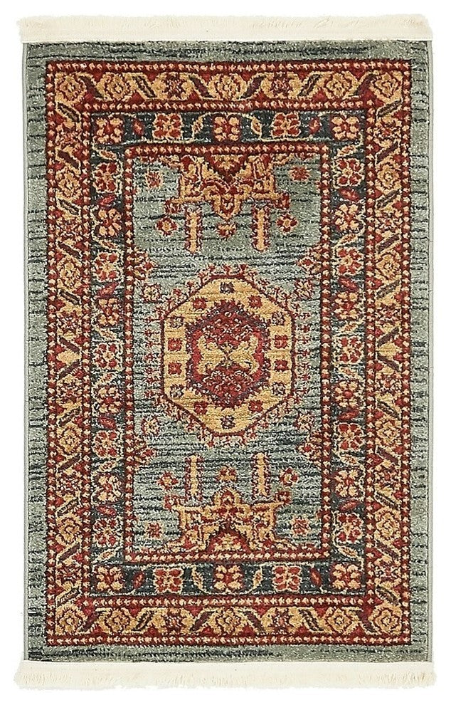 Unique Loom Light Blue Shapur Sahand 2' 2 x 3' 0 Area Rug