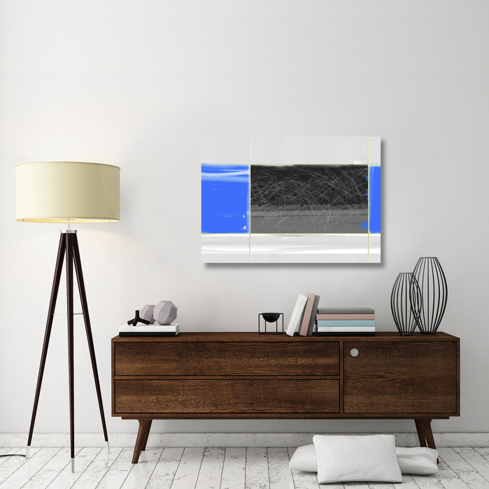"Abstract Blue And Grey" Fine Art Print