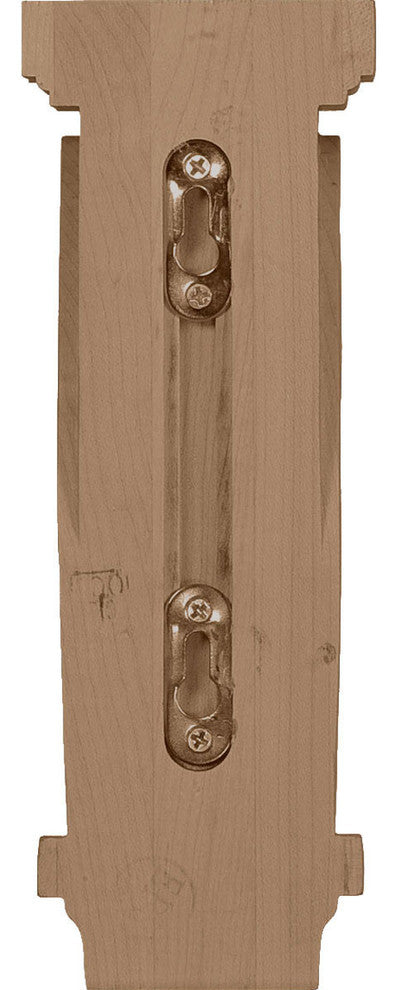 3 1/4"W x 5"D x 9"H Scroll Corbel, Alder