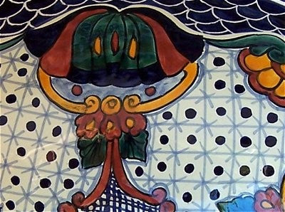 Blue Mesh Ceramic Talavera Sink
