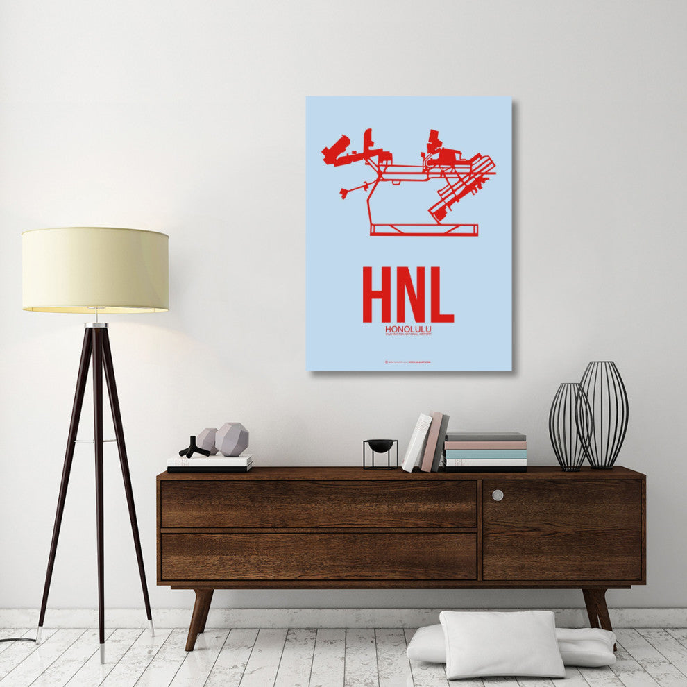 "HNL Honolulu Poster 1" Fine Art Print