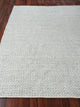 Rialto Handwoven Polyester and Cotton Light Gray Area Rug