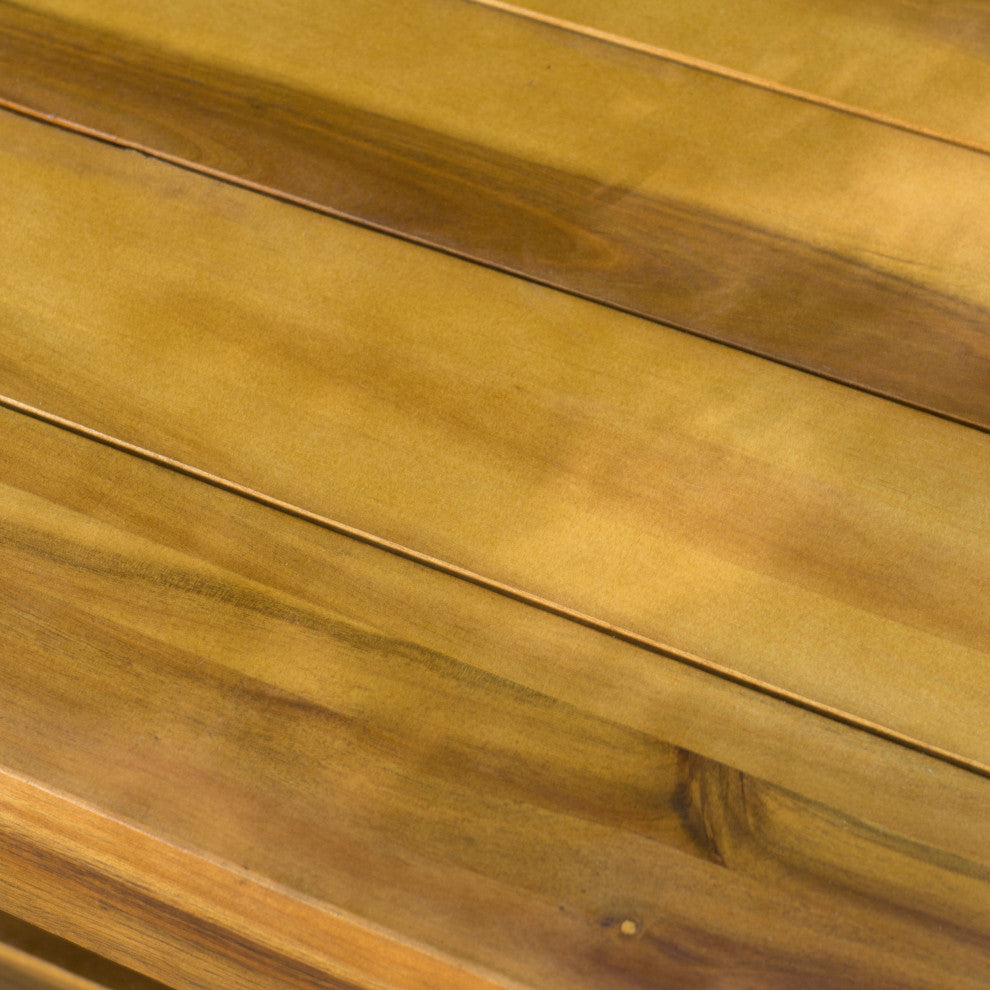 GDF Studio Spanish Bay Teak Finish Acacia Wood Dining Table