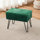 Textured Velvet Ottoman, Eden
