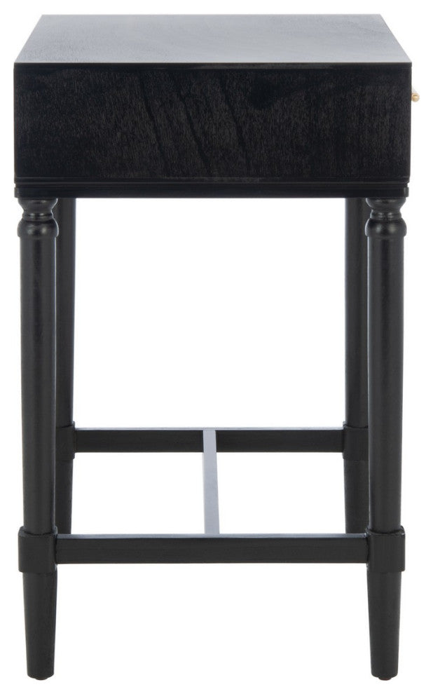 Safavieh Estella 1 Drawer Accent Table, Black
