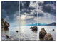"Black Seas in Crimean Peninsula Panorama" Metal Wall Art, 3 Panels, 36"x28"